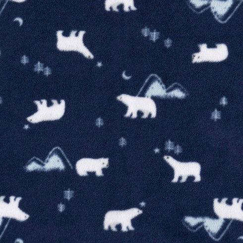 Gerber Baby Unisex Fleece Wearable Blanket, Polar Bears, 0-6 Months...