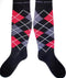 Compression Socks Men Wide Calves - Thick Diabetic Sock. Ankle and Arch Support, Large Feet and Legs, Firm Gradient Pressure. red gray black...