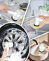 Cordless Electric Spin Scrubber, 3 Adjustable Speeds Cleaning Brush with 4 Replaceable Brush Heads, IPX7 Waterproof Electric Scrub Brush for Kitch...