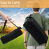Grill Accessory Storage Bag, Tool Storage for Outdoor Grilling Utensil Holder with Inner Mesh Pockets and Magic Tape, Black Hardware BBQ Tools Sto...