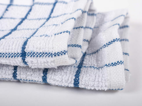 KAF Home Pantry 100% Cotton Checkered Grid Dish Cloths | Set of 6, 12 x 12 Inches | Absorbent and Machine Washable | Perfect for Cleaning Counters...