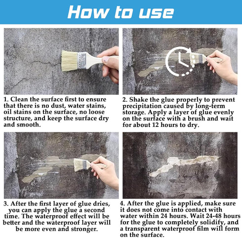 Waterproof Glue Sealant Clear 300g, Invisible Waterproof Agent, Super Strong Invisible Waterproof Anti-Leakage Agent, Waterproof Coating Suitable ...