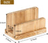 Wooden Desk Mail Organizer File Holder,1 Slot Desktop Mail Sorter, File Paper Holder Letter Envelope Filing Cell Phone Organizer Tray for Office &...