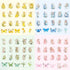 Flower Fairy Stickers Set - 160 Pcs Transparent PET Aesthetic Floral Stickers for Crafts, Envelopes, Resin, Junk Journal - Waterproof Clear Cute B...