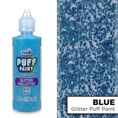 TULIP Puff Paint Glitter Blue 4 Fl Oz (Pack of 1)...