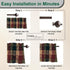Park Designs Farmhouse Kitchen Valances for Windows - Plaid Pine Cone | Fall Decor Window Valance Curtain | Plaid Curtain Windows | 72"x14"...