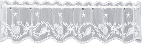 Heritage Lace White 60"X14" Tidepool Valance...