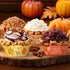 Whaline 600Pcs Fall Thanksgiving Autumn Mini Square Cupcake Liners Pumpkin Leaf Acorn Cupcake Wrappers Harvest Muffin Baking Cup for Holiday Weddi...