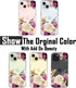 Designed for iPhone 15 Case, for Girls Woman, Clear Cute Pink Purple Floral Flowers Design Hard Back Soft Bumper Shockproof Protective Phone Cover...