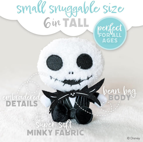 KIDS PREFERRED Disney Cuteeze Nightmare Before Christmas Jack Skellington Stuffed Animal Plush Toy - for Babies and Toddlers, Multicolor,6 inches...