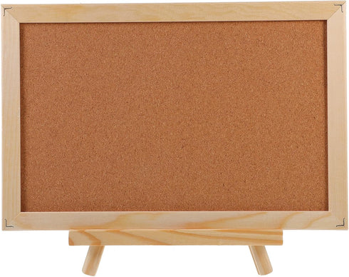 MAGICLULU Wooden Frame Message Board Pin Board for Wall Wood Easel Display Stand Memo Board Display Tripod Holder Stand Wood Tripod Easel Cork Mes...