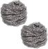 RSVP International Endurance Cleaning Collection Stainless Steel Scrubbies, Heat-Treated, Pressed & Curled, Long Lasting, Non-Rusting, Scrubber, 2...