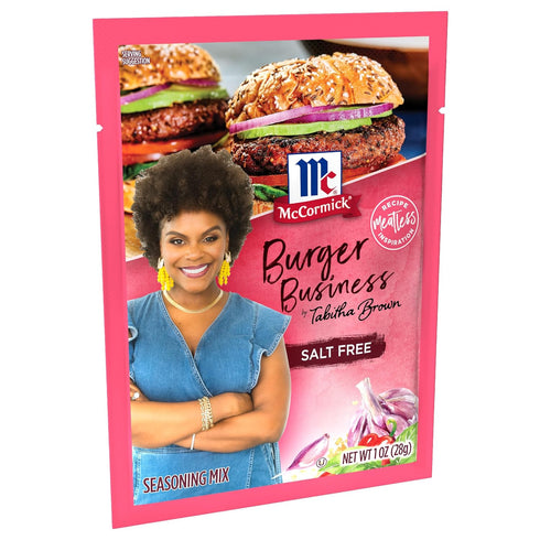 McCormick Burger Business Seasoning Mix by Tabitha Brown, 1 oz (Pack of 12)...
