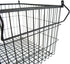 DII Metal Wire Mesh Stackable Utility Storage Bin, Large Rectangle, 13x10x11", Black...