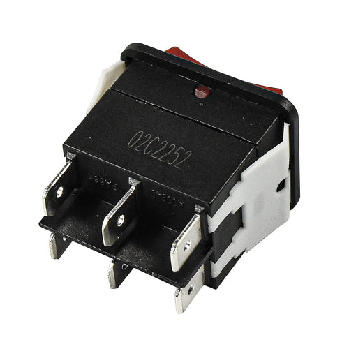 HQRP On-Off-On Power Switch Compatible with KEDU HY12-9-5, Grizzly G4015Z Combo Lathe Power Tools, 20A 125V, 6-Pin, UL Listed...