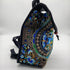 Vintage Embroidered Women Backpack Ethnic Travel Handbag Shoulder Bag Crossbody Bag Travel Bags (Blue Flowers -Small)...