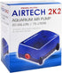 Penn-Plax Air-Tech Aquarium Air Pump | Quiet and Reliable | for Fish Tanks Up to 20 Gallons (AT2K2)...
