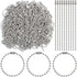 200 pcs 100 mm Long Bead Connector Clasp Ball Chains Keychain Tag Keychain Ball Chain 2.4 mm Diameter Adjustable Antiqued Metal Bead Steel Chain...