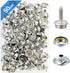 Canvas Snap Kit, Stainless Steel Snaps Marine Grade Snaps for Boat Cover - Snap Kit for Boat Cover 3/8" Socket Metal Snaps Fasteners for Clothing ...