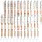 24 Pcs Kawaii Bear Mechanical Pencil 0.5mm Cute Automatic Pencils Cartoon Bear Brown White Automatic Retractable Pencils for School Office Supplie...