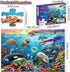 Underwater World Jigsaw Puzzles for Kids Ages 4-8 4-6 5-8 8-10 Year Old,100 Piece Ocean Shark Whale Jigsaw Puzzle for Children Learning Educationa...