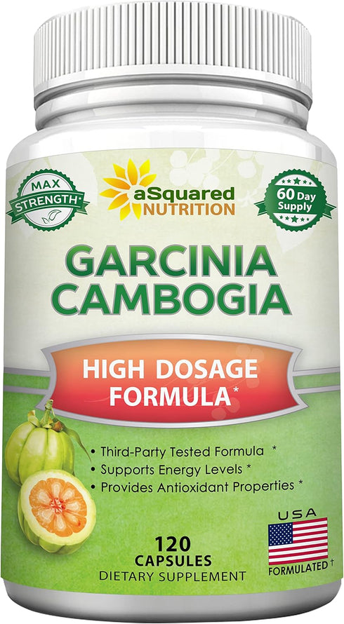 100% Pure Garcinia Cambogia Extract - 120 Capsules, Ultra High Strength HCA, Natural Weight Loss Diet Pills XT, Best Extreme Fat Burner Slim & Det...