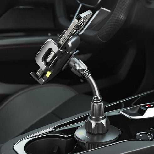 Bracketron TripGrip Universal Phone Holder for Car Cup Holder Mount - 360 Degree Rotation, Swivel Gooseneck, Expandable Base Cell Phone Cup Holder...