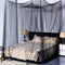 Goplus Mosquito Net, 4 Corner Post Bed Canopy, Quick and Easy Installation for King Size Beds Large Queen Size Bed Curtain (Black)...