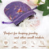 kilofly 12 Silk Coin Purse Drawstring Floral Embroidered Jewelry Bag Gift Pouch...