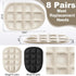 8 Pairs Heel Cushions for Heel Pain Relief, Heel Cup Pads for Shoes, Adhesive Gel Heel Pads Inserts for Women Men Relieve Plantar Fasciitis Sore H...
