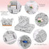 100Sheets 20 * 14 Inches I Love You Printed Tissue Paper for Gift Bags Different Languages of I Love You Romantic Words Tissue Paper for Gift Wrap...