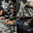 White Charcoal Pencils, Pack of 12 Charcoal Drawing Pencils, Charcoal Pencils for Artists, Art Supplies for Drawing and Highlighting, Charcoal Pen...