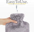 Hot Water Bottle with Soft Cover - 1.8L Large - Classic Hot Water Bag for Pain Relief, Neck and Shoulders, Feet Warmer, Menstrual Cramps, Hot and ...
