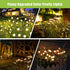 Solar Lights Outdoor Waterproof 2 Pack, Upgraded Outdoor Solar Lights for Yard Patio Garden Decor, Solar Lights for Outside Gardening Supplies, Fi...