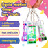 Liquid Motion Timer Key Chain - Sensory Bubbler Toy for Calming Fidget, Stress Relief - Water Bubble Desk Toy for Kids (1Box-4Pcs(Key Chain) Editi...