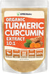 XPRS Nutra Organic Turmeric Curcumin Powder Extract 10:1 - Premium USDA Organic Curcumin Powder for Immunity - Vegan Friendly Pure Curcumin for Gu...