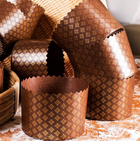 Paska Mold Kulich Panettone Mold (12 Pack 15oz) Easter Bread Paper Mold - Panettone Paper Mold Large Panettone Paper Baking Molds - Easter Bread F...