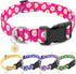 BiPawTi Floral Dog Collars for Medium Dog - Soft Cute Dog Collars for Girls Dog Pretty Flower Collar with Daisies Charms, Gift for Female Male Boy...