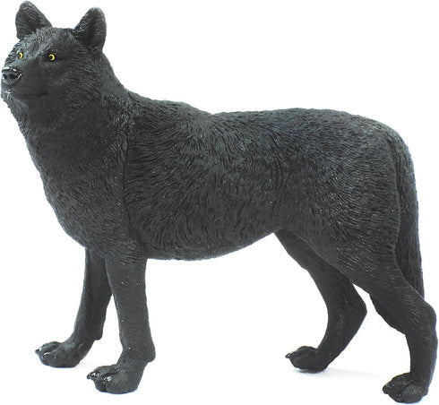 Safari Ltd. Black Wolf Figurine - Realistic 5.3" Figure - Educational Toy for Boys, Girls, and Kids Ages 1+...