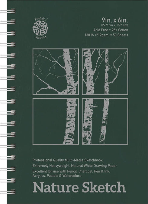 Pentalic Nature Sketch Pad, 9-Inch by 6-Inch...