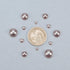 PH PandaHall 690pcs 6 Sizes Flat Pearls for Nails Flat Back Pearl Cabochon Glue on Pearls for Cup Shoes Scrapbooking Embellishment Wedding Dress P...