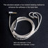 okcsc Earphone Upgrade Cable,0.78mm 2pin Earbuds Replacement Cord,4 Cores OFC Silver Plated Earphones Audio Adapter for KZ ES4 ED16 ZS5 ZS6 ZSR ZS...
