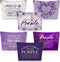 Hillban 6 Pcs Purple Makeup Bag Gifts Purple Lover Gift Purple Inspirational Zipper Cosmetic Pouch Christmas Gifts Purple Makeup Toiletry Bag for ...