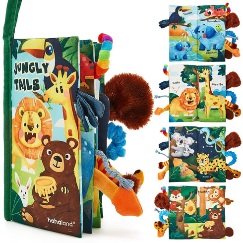 Baby Books 0-6 Months,Infant Tummy Time Toys High Contrast Sensory Baby Toys 6 to 12 Months Touch Feel Book Gift Christmas Stocking Stuffers for B...
