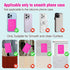 Suction Cup Phone Case Mount Double-Sided,Silicon Sticky Phone Stand for iPhone and Android, Hands-Free Strong Grip Holder for Selfies and Videos ...