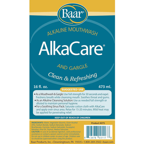 AlkaCare Mouthwash & Gargle, 16 Oz....