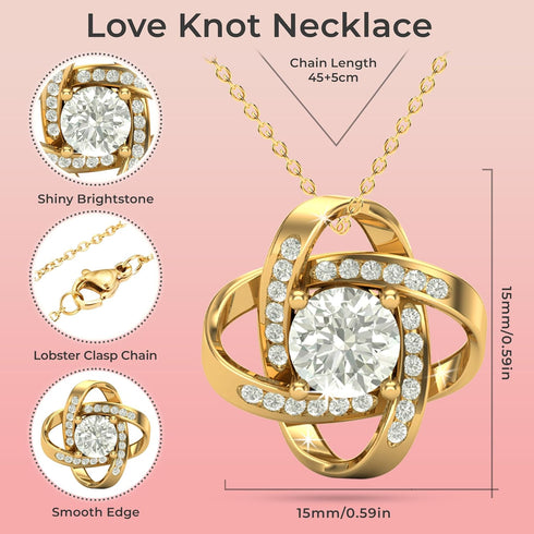 Gold Plated Necklace for Her, Women Gift for Girlfriend, Mom, Wife, Daughter, Sister and Granddaughter In Birthday, Anniversary Or Valentine's Day...