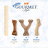 Nylabone Dog, Puppy Gourmet Style Strong Chew Toy Wishbone Peanut Butter Small/Regular (1 Count)...