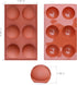 homEdge Large 6-Cavity Semi Sphere Silicone Mold, 3 Packs Baking Mold for Making Hot Chocolate Bomb, Cake, Jelly, Dome Mousse...