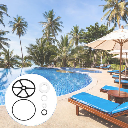 6Pcs Pool Filter Parts Spider Gasket Kit, SPX0710L O-Ring Pool Valve Gasket SP0714T SPX0714CA Pool Pump Replacement Seal Parts for Hayward Vari-Fl...